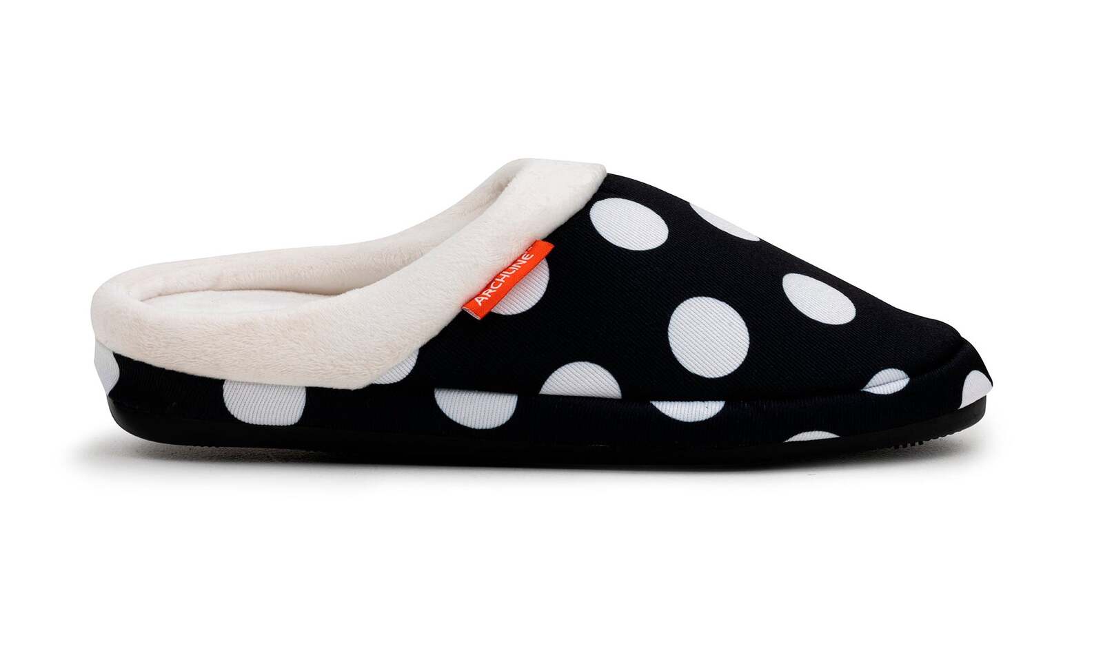 ARCHLINE Orthotic Slippers Slip On Arch Scuffs Pain Relief Moccasins - Polka Dots - EU 37 3
