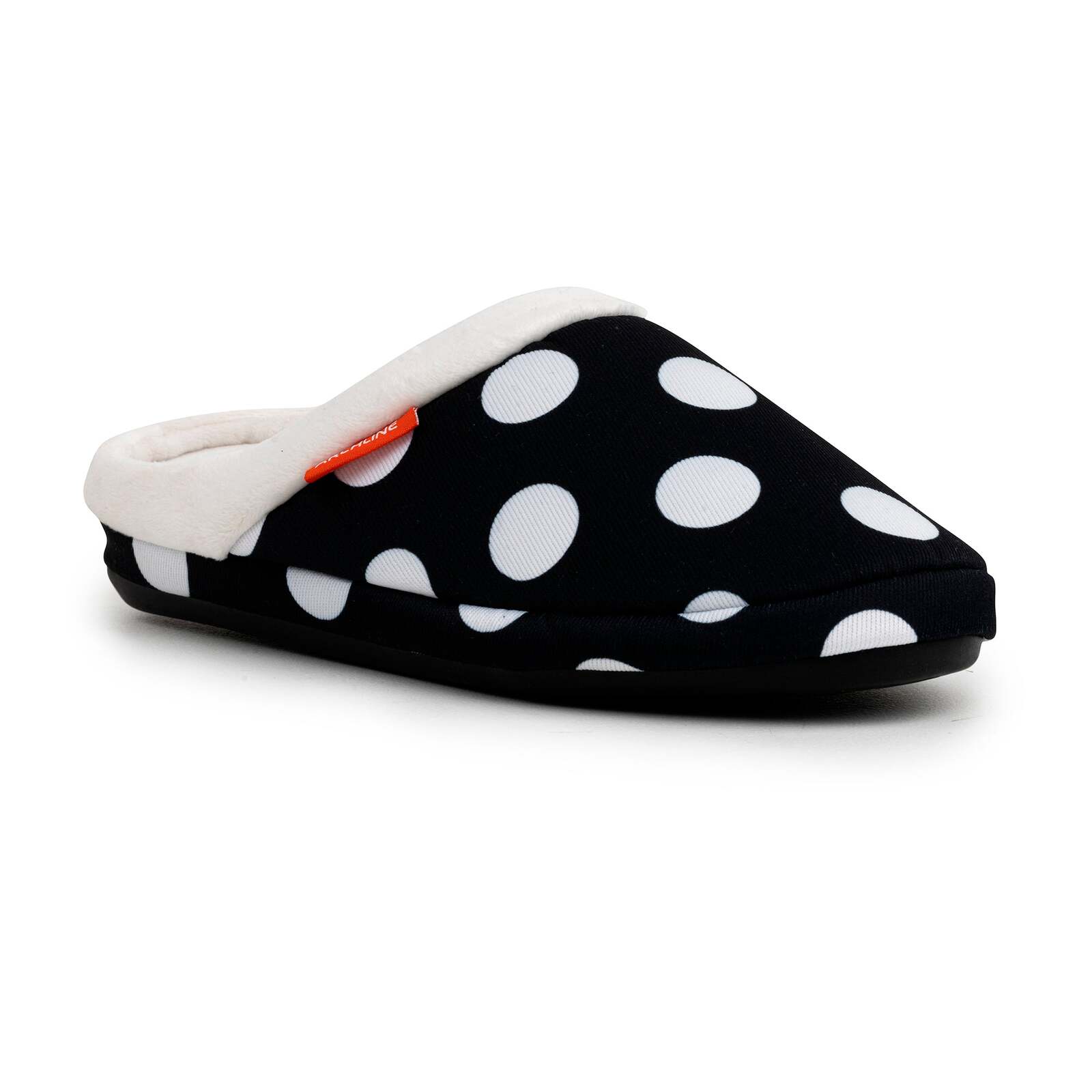 ARCHLINE Orthotic Slippers Slip On Arch Scuffs Pain Relief Moccasins - Polka Dots - EU 37 5