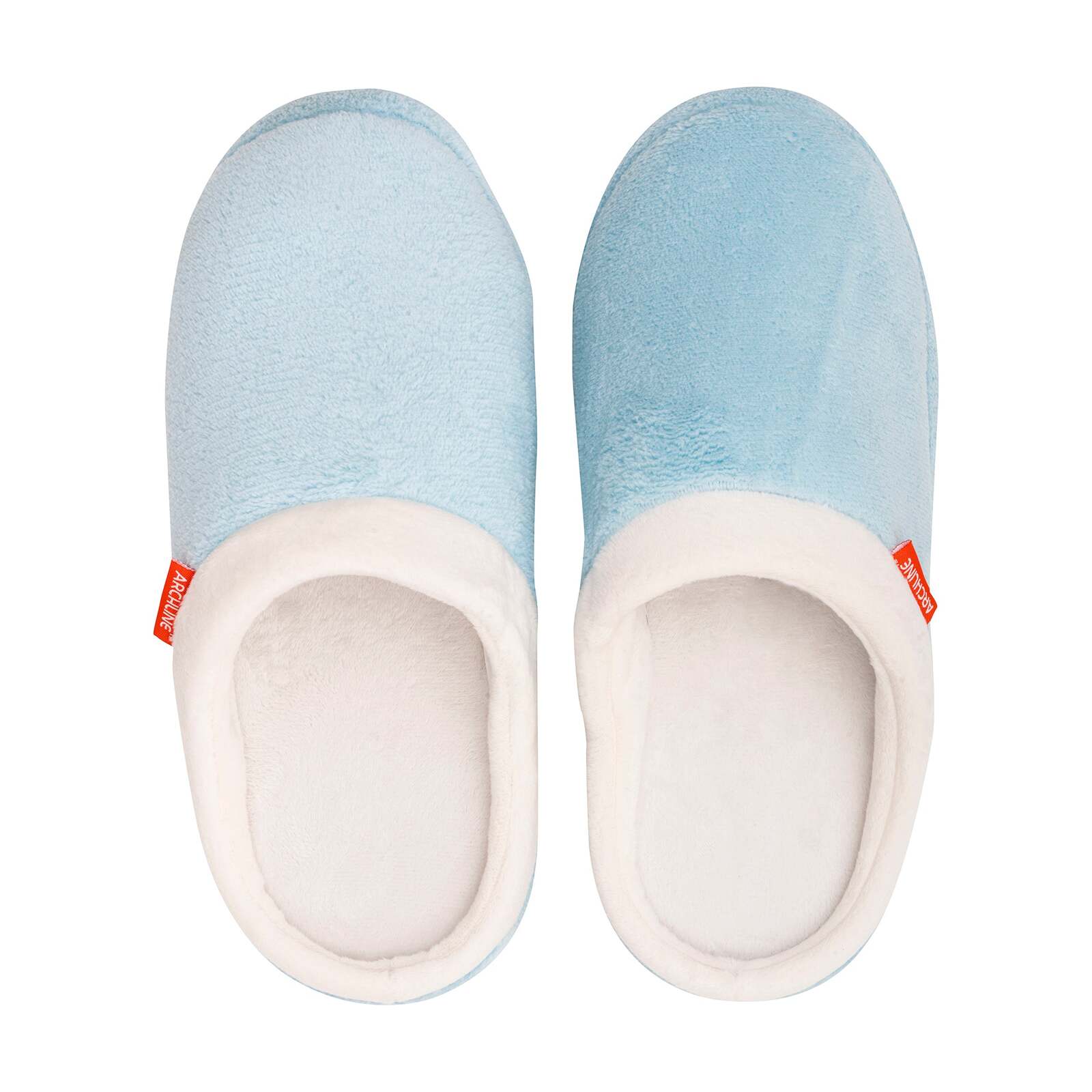 ARCHLINE Orthotic Slippers Slip On Arch Scuffs Pain Relief Moccasins - Baby Blue - EU 41 4