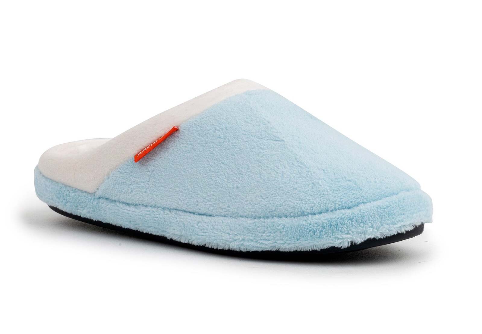ARCHLINE Orthotic Slippers Slip On Arch Scuffs Pain Relief Moccasins - Baby Blue - EU 41 5
