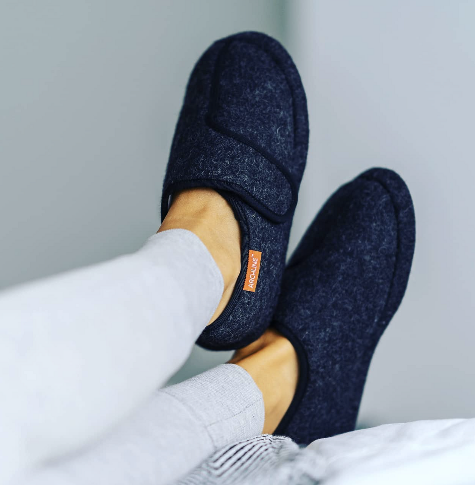 ARCHLINE Orthotic Plus Slippers Closed Scuffs Pain Relief Moccasins - EUR 42 8