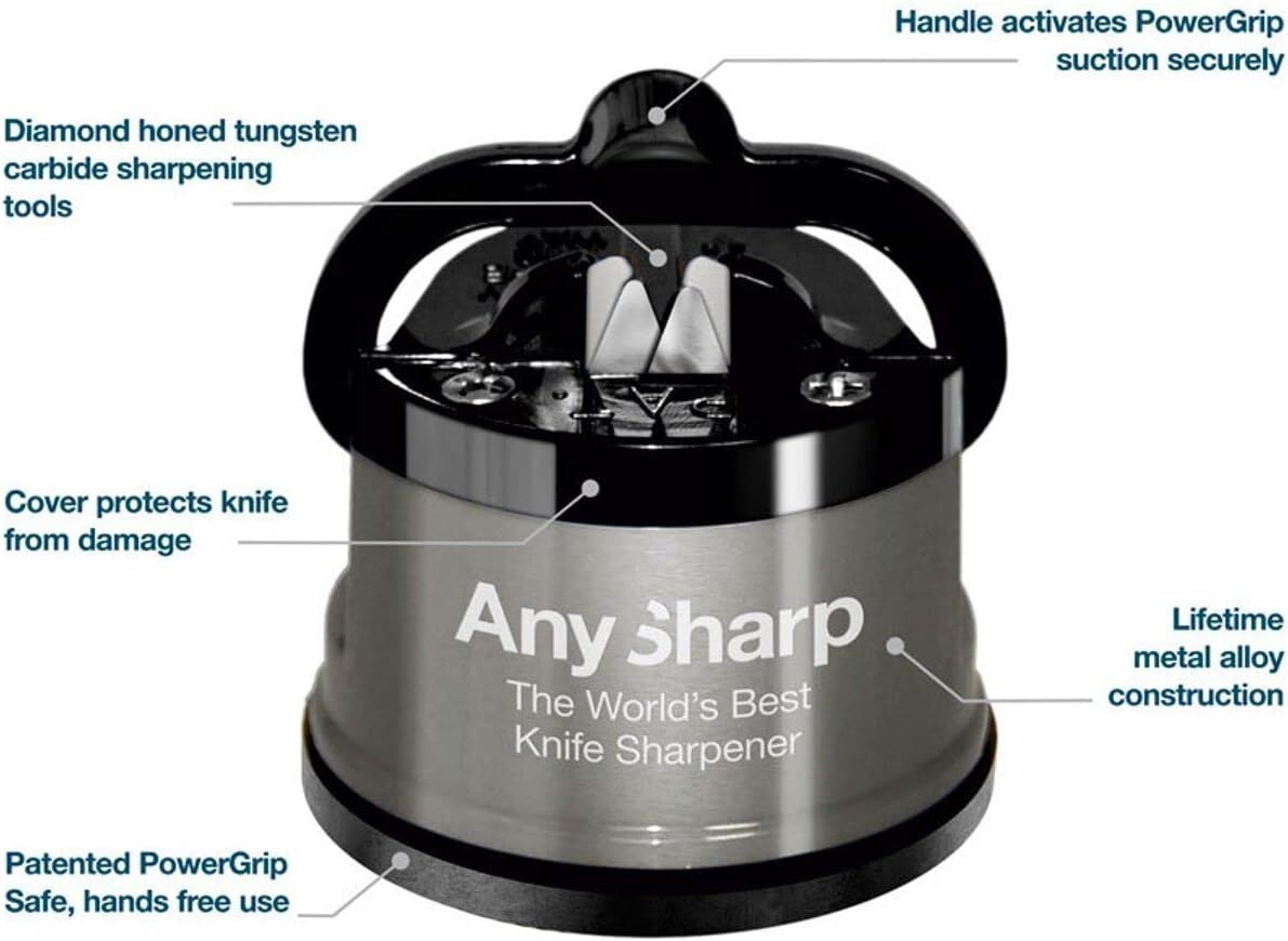Any Sharp Pro Worlds Best Knife Sharpener for Knives Blades Scissors 3