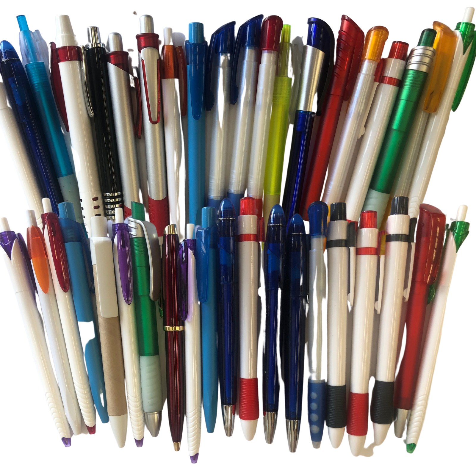 114x Ball Point Pen + Pens Holder Folder Gift School Office Business 3