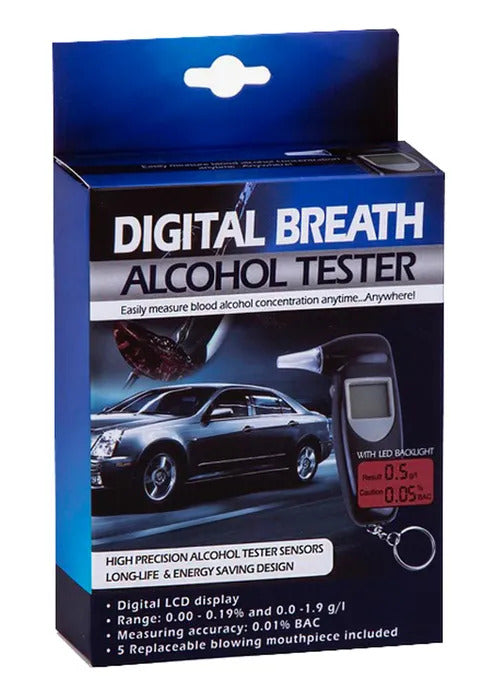 Digital Breath Alcohol Tester Breathalyzer Analyzer Handheld Portable Detector 3