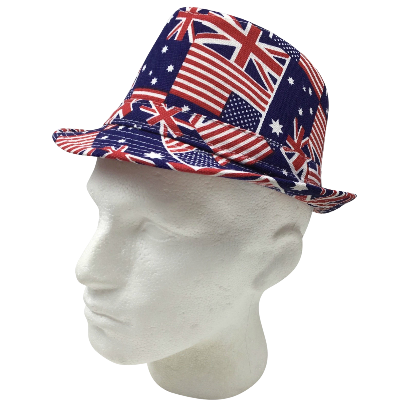 AUSTRALIA TRILBY HAT USA America England UK Aussie Fedora Cap Party 3