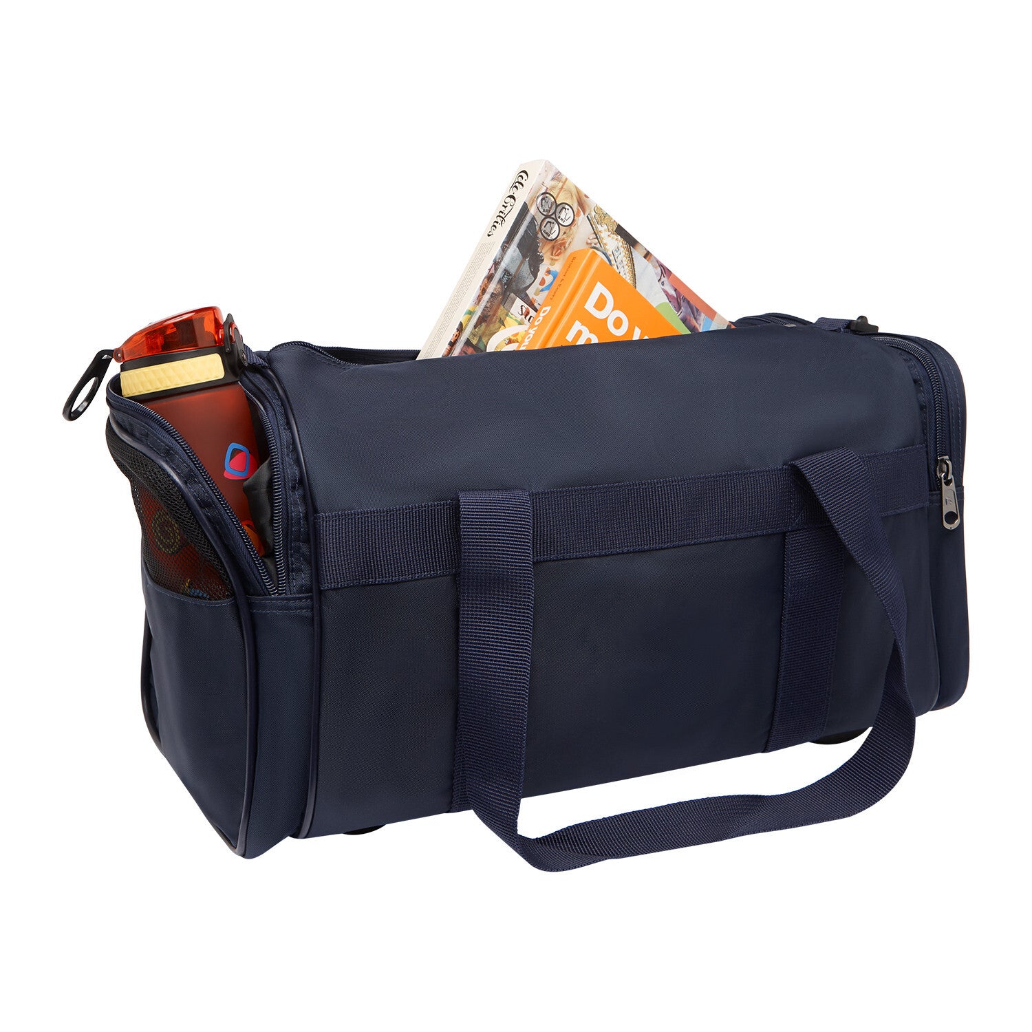 28L Travel Foldable Duffel Bag Gym Sports Luggage Foldaway School Bags - Dark Navy 3