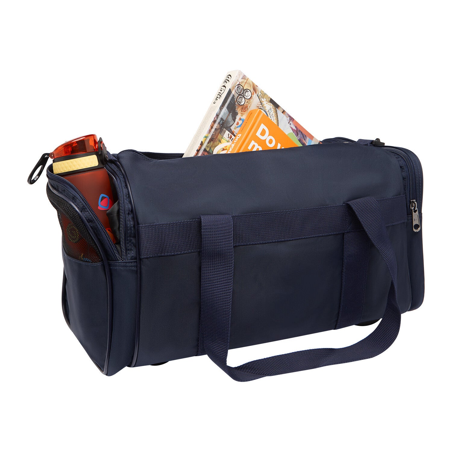 28L Travel Foldable Duffel Bag Gym Sports Luggage Foldaway School Bags - Navy 3