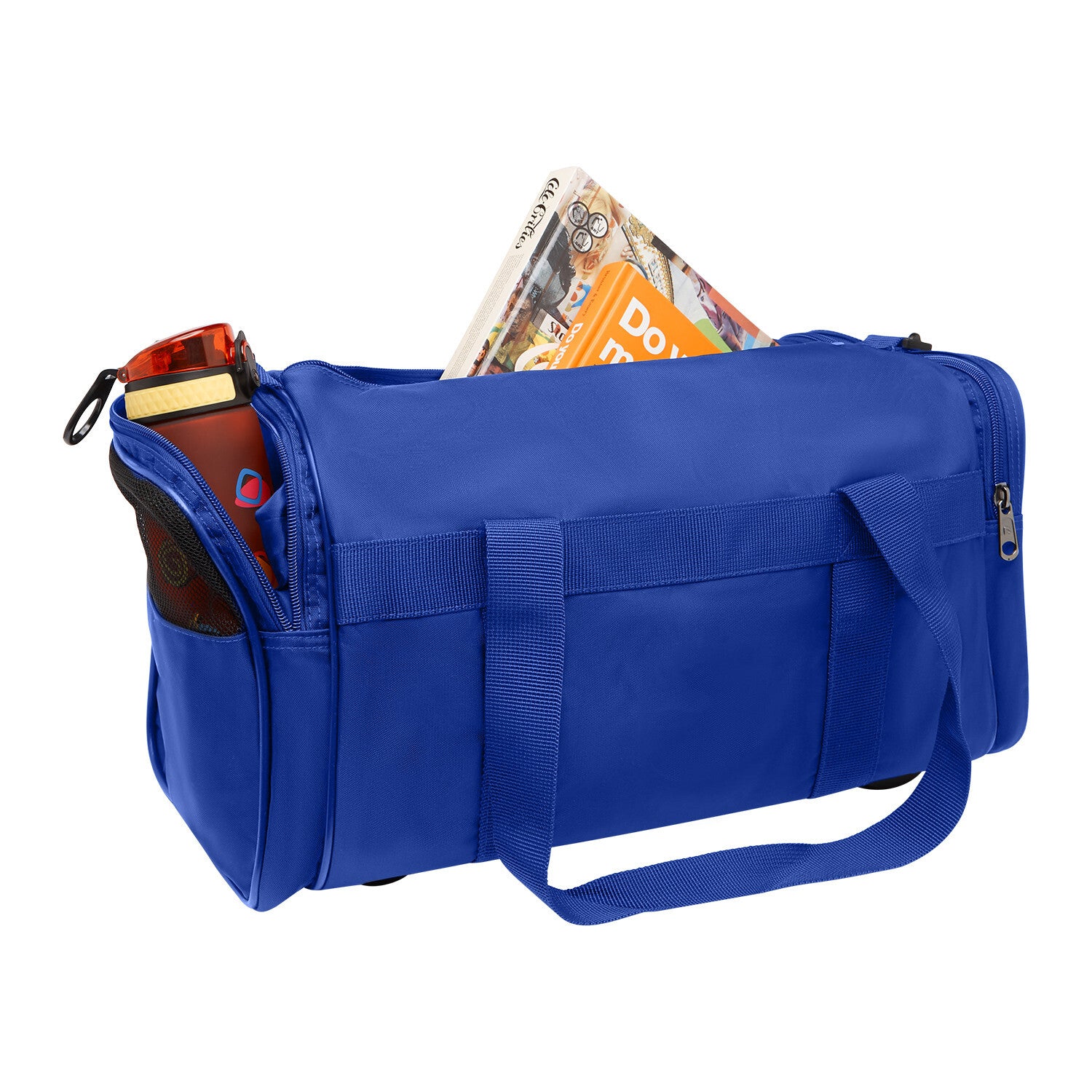 28L Travel Foldable Duffel Bag Gym Sports Luggage Foldaway School Bags - Royal Blue 3