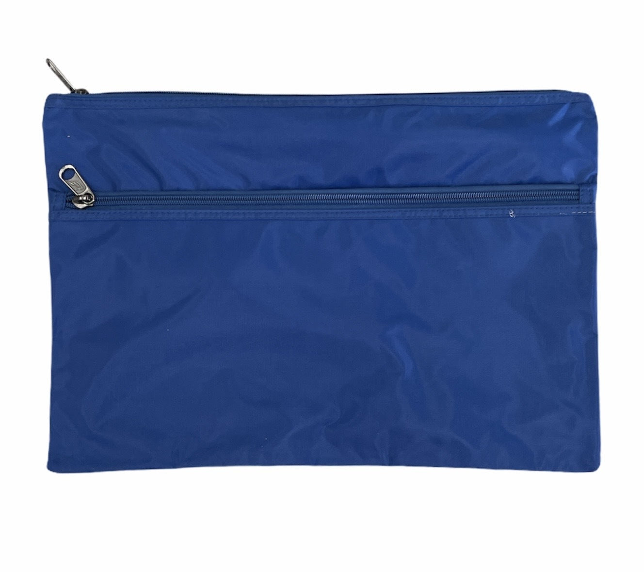 Leuts Twin Zip Jumbo Pencil Case Travel Bag Pouch Storage School Office Pen - Royal Blue 3