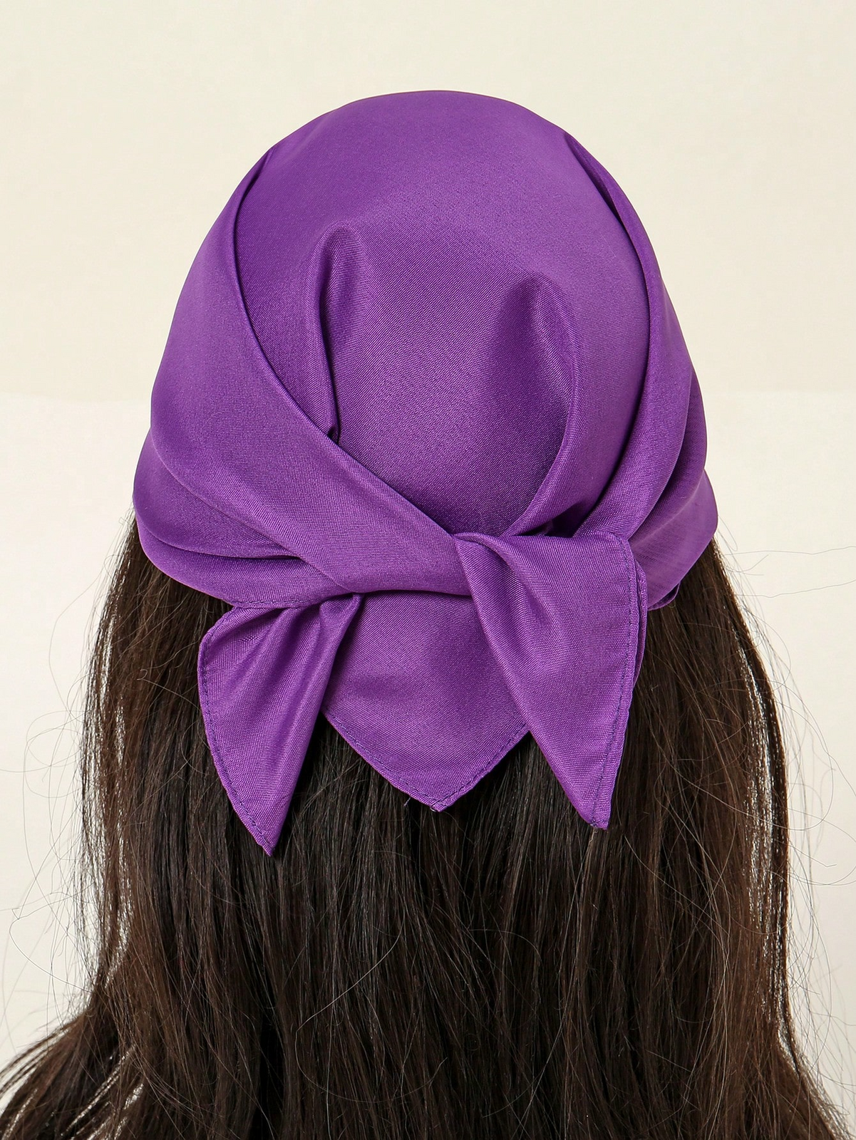 Plain Bandana 100% COTTON Head Wrap Durag Bandanna Summer Biker Scarf Mask - Purple 4