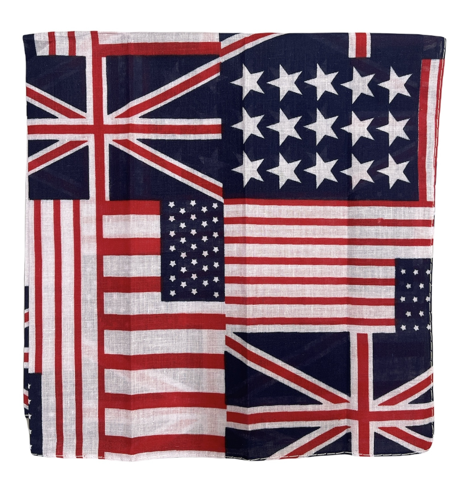 BANDANA Paisley 100% COTTON Head Wrap Durag Bandanna Summer Biker Scarf Mask - America (USA) Flag 3