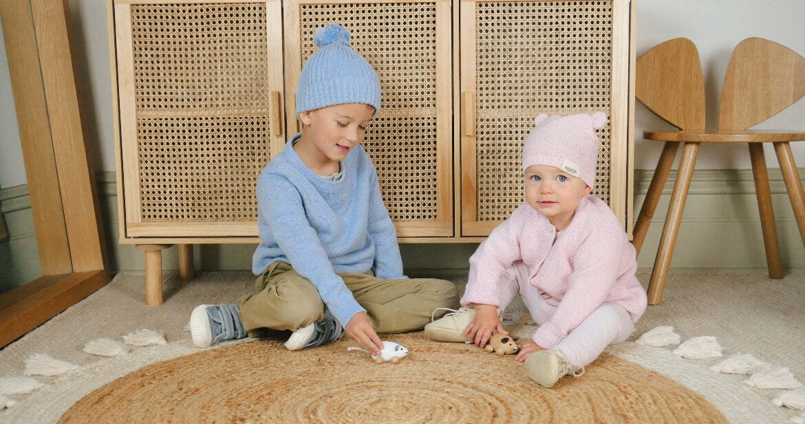 Ponchik Babies + Kids Bear Beanie Hat Warm Winter - Love - 3-12 Months 3