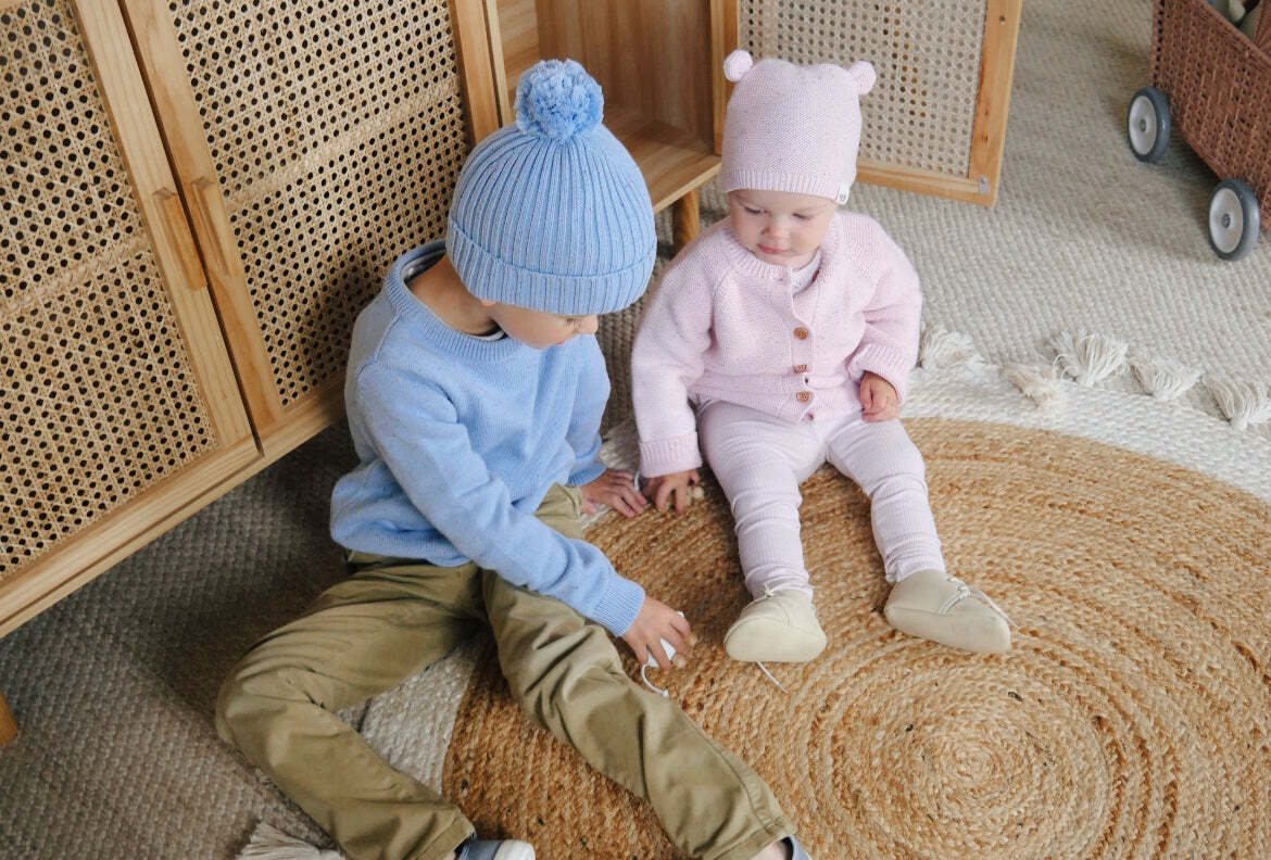 Ponchik Babies + Kids Bear Beanie Hat Warm Winter - Love - 3-12 Months 6