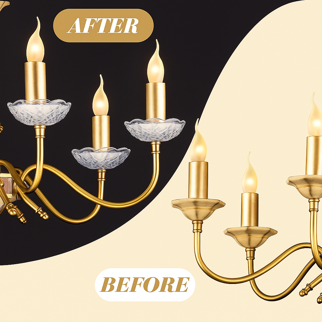 120mm Crystal Chandelier Bobeche Lamp Chandelier Part w/ Gold Pins (30mm Hole) 6