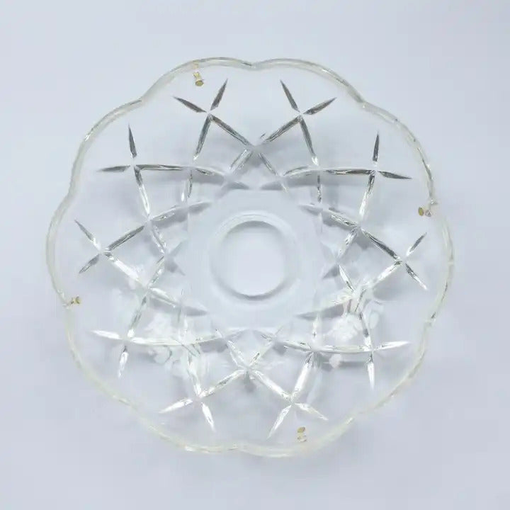 120mm Crystal Chandelier Bobeche Lamp Chandelier Part w/ Gold Pins (30mm Hole) 3