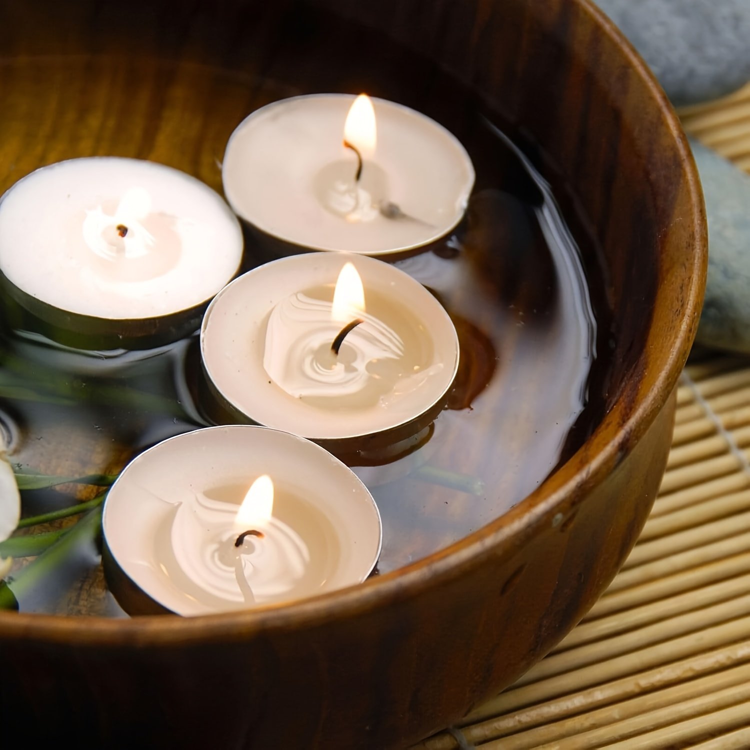 400pcs TEA LIGHT CANDLES 9 Hour Burn Tealight Wedding Smokeless Crystal Wax BULK 3