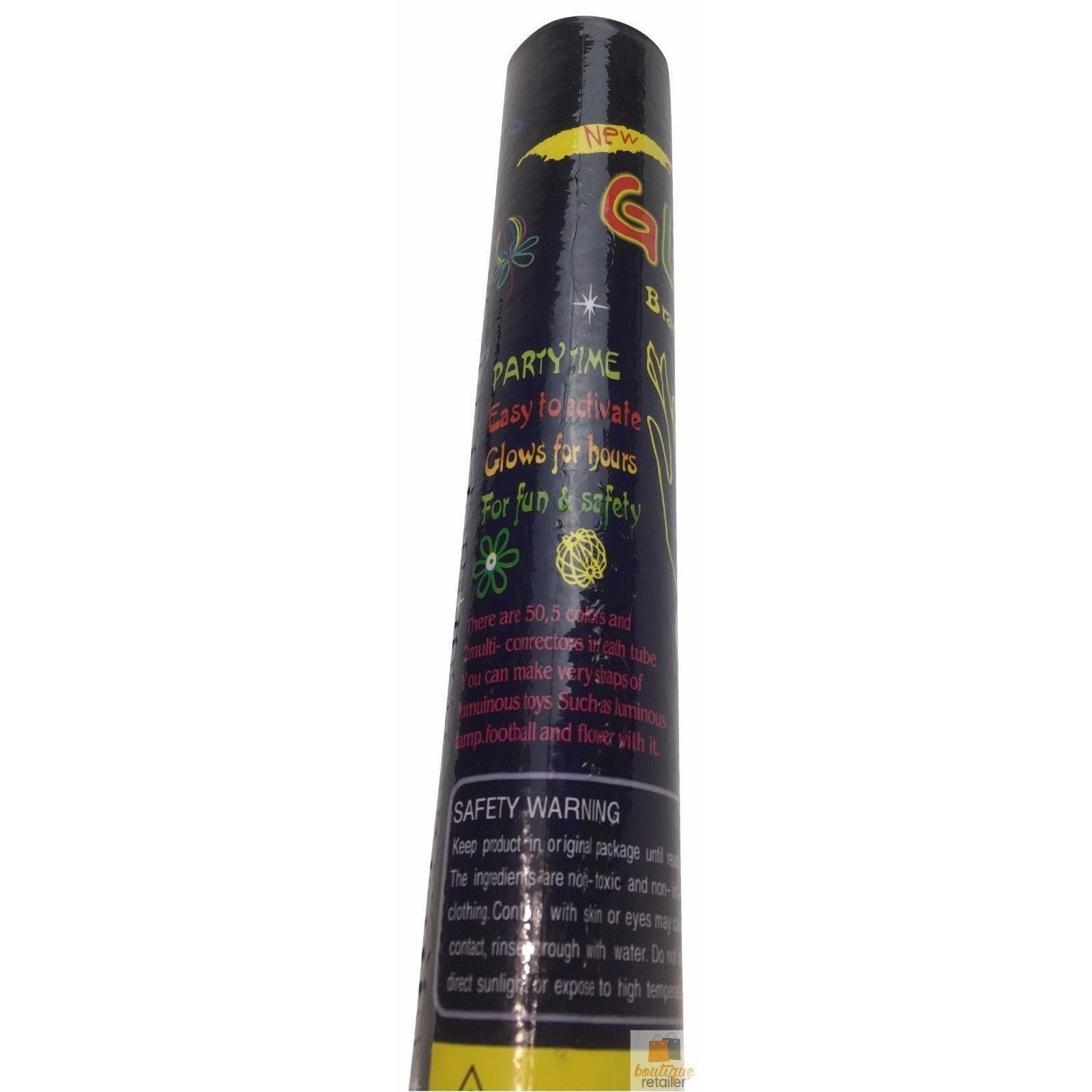 50 GLOW STICKS Party Light Glow In The Dark Rave NECKLACE Disco Bulk 5