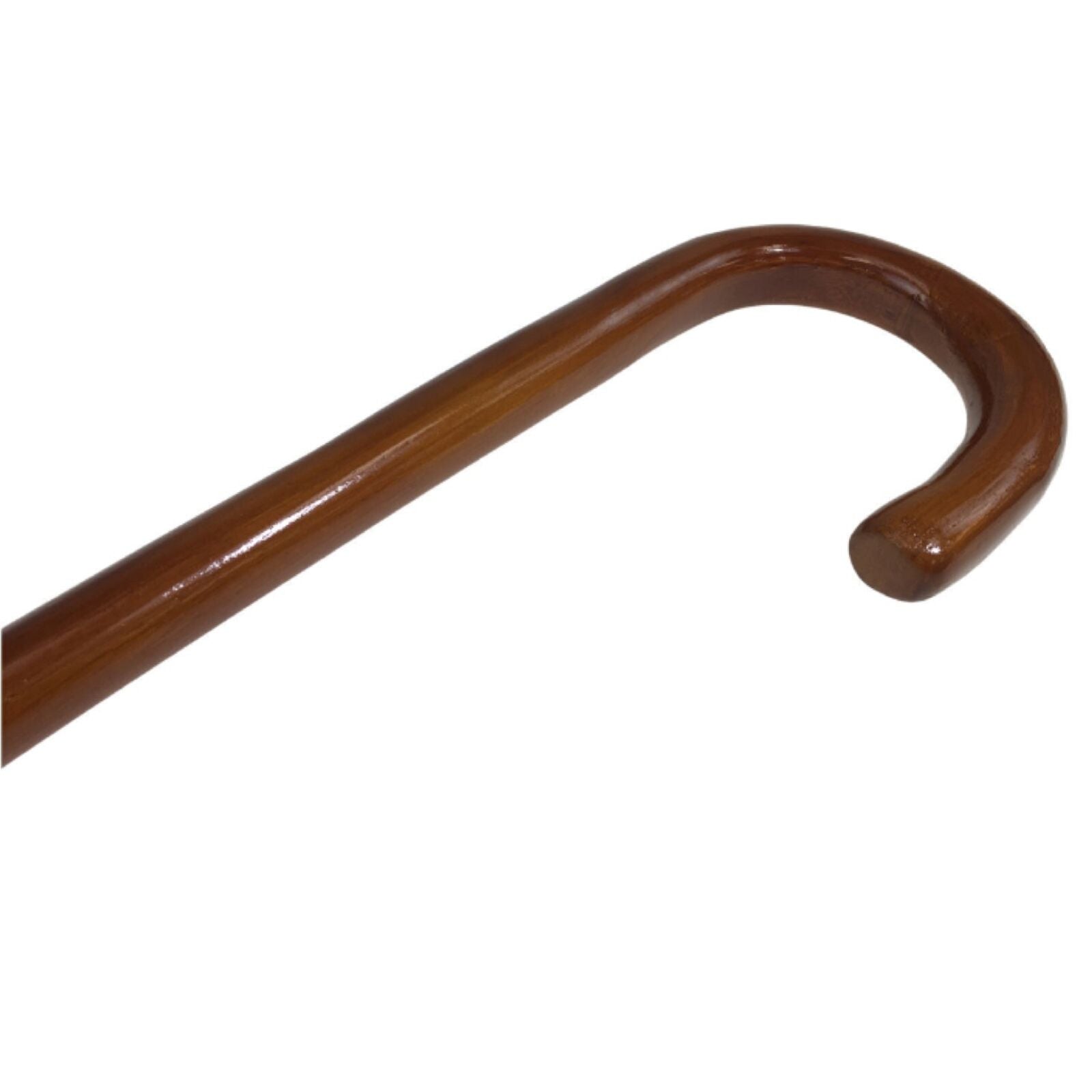 92cm WOODEN WALKING STICK Wood Cane Pole Carved Varnished Deluxe Quality Sturdy - Brown 6