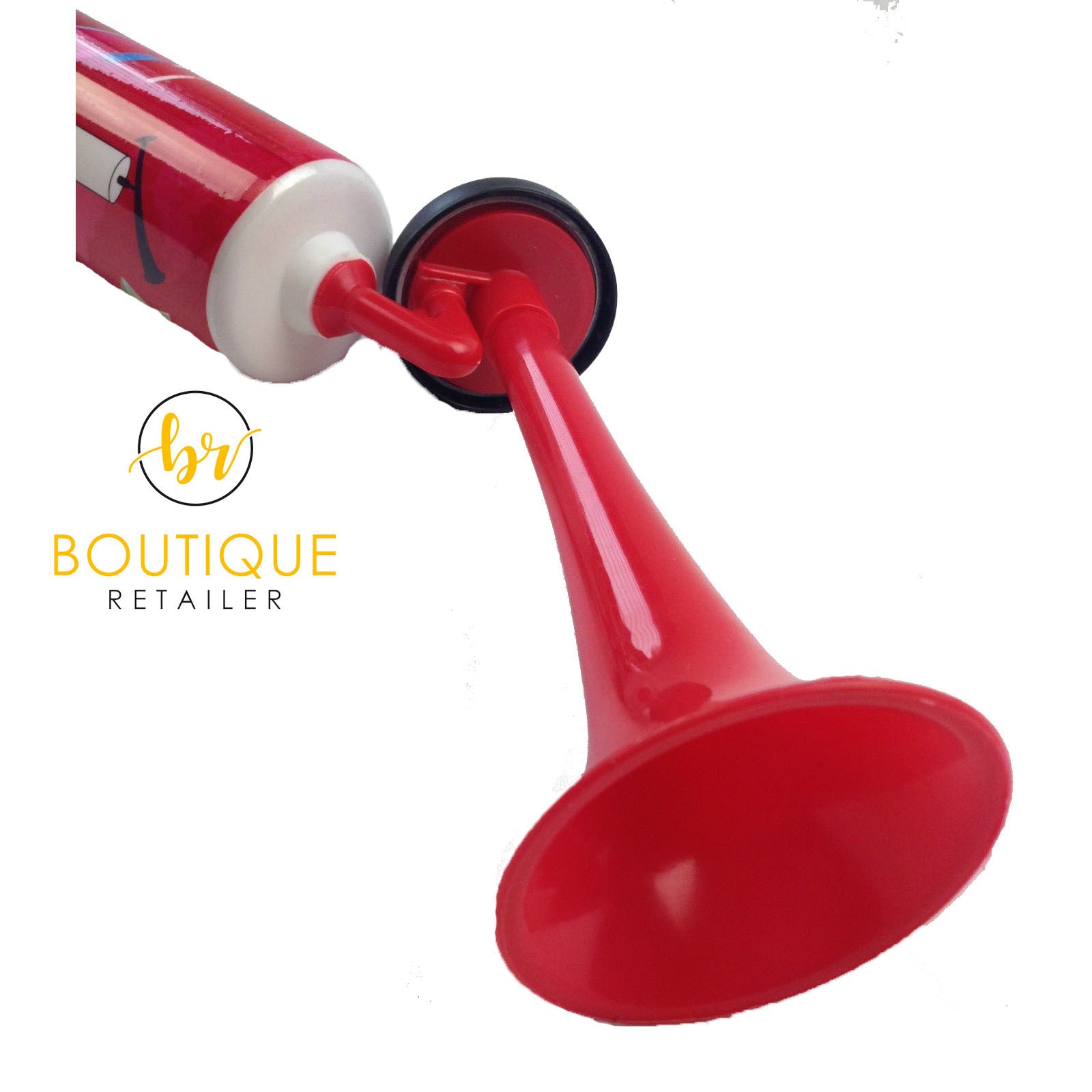 Air Horn Party Prop Hand Held Loud Pump Action Plastic Novelty Reusable Klaxon 9