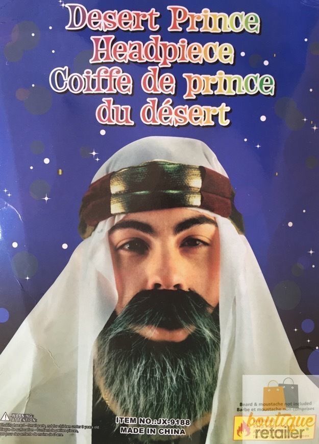 Arabian Desert Prince Hat Headpiece Costume Party Fancy Dress Arabic 4