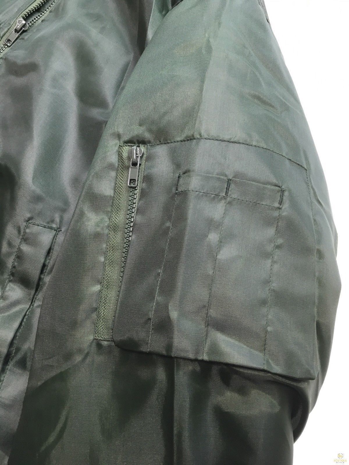 Plus Size Quilted Jacket Zip Up Classic Padded Flight Flying Winter Big & Tall - Bottle Green - Bottle Green - 7XL 4