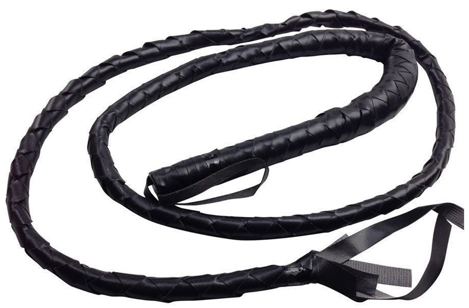 BLACK WHIP Faux Leather Costume Party 180cm Riding Cowboy Fancy Dress 7