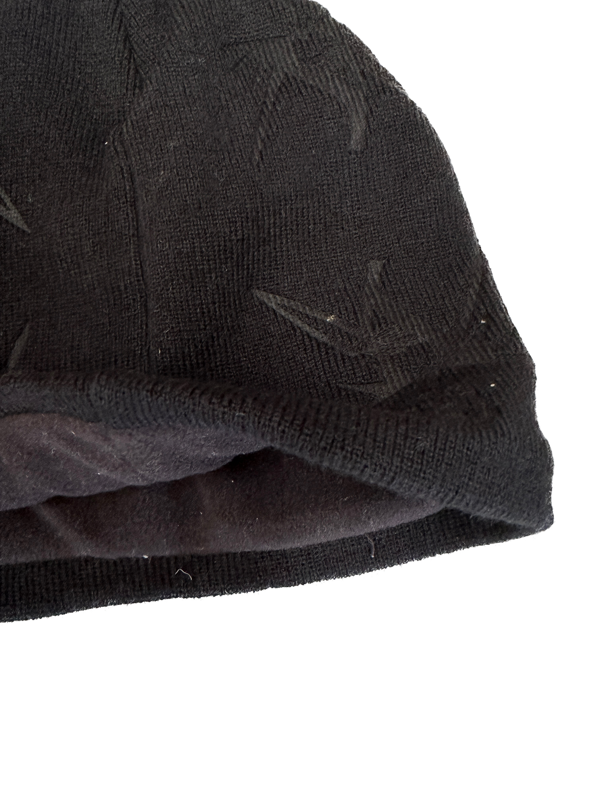 Thermal Insulated Fine Ski Knit Heat Print Beanie Hat Warm Winter Cap - Black - One Size 3