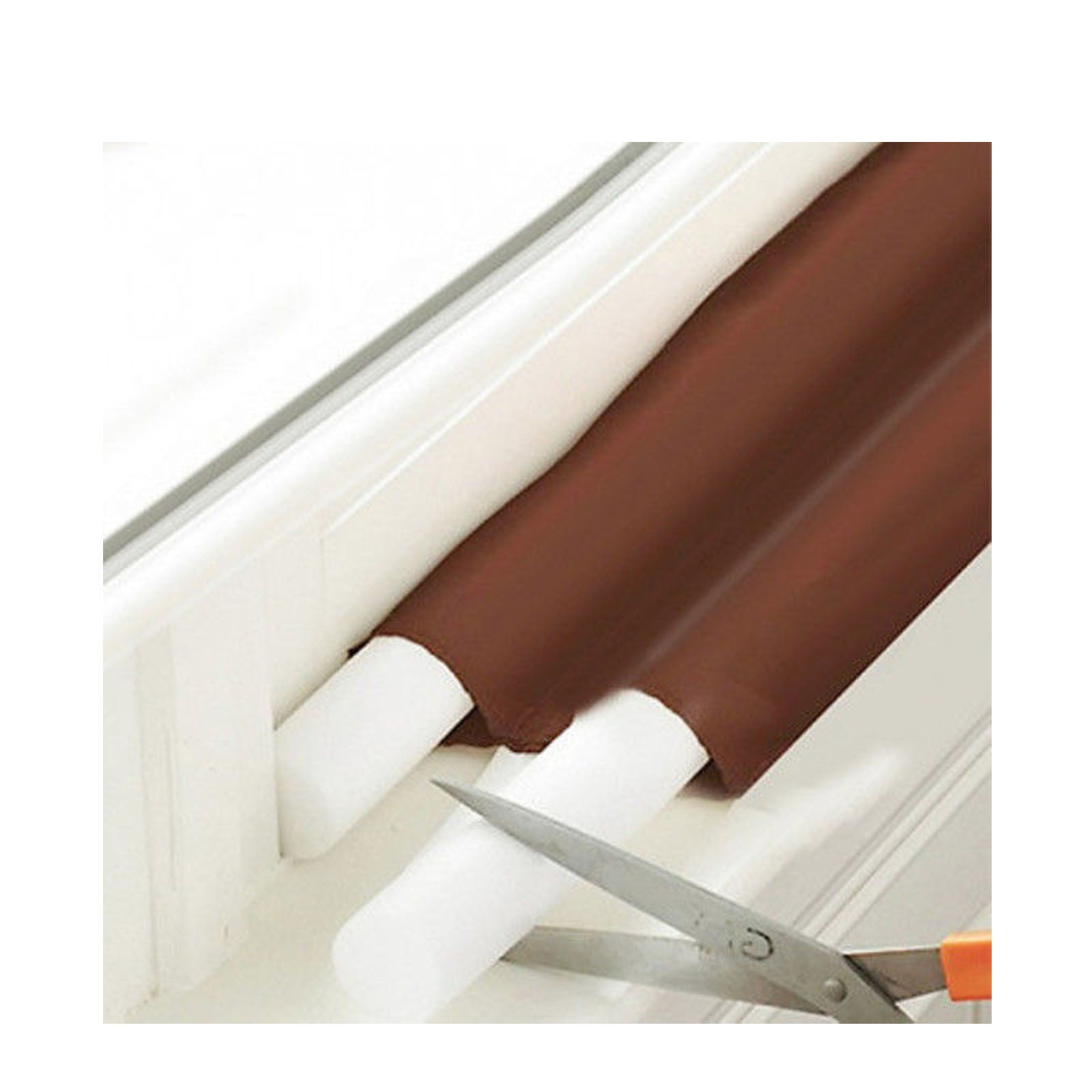 DUAL DRAFT STOPPER Double Sided Snake Wind Air Door Guard Cover Weather Seal 6