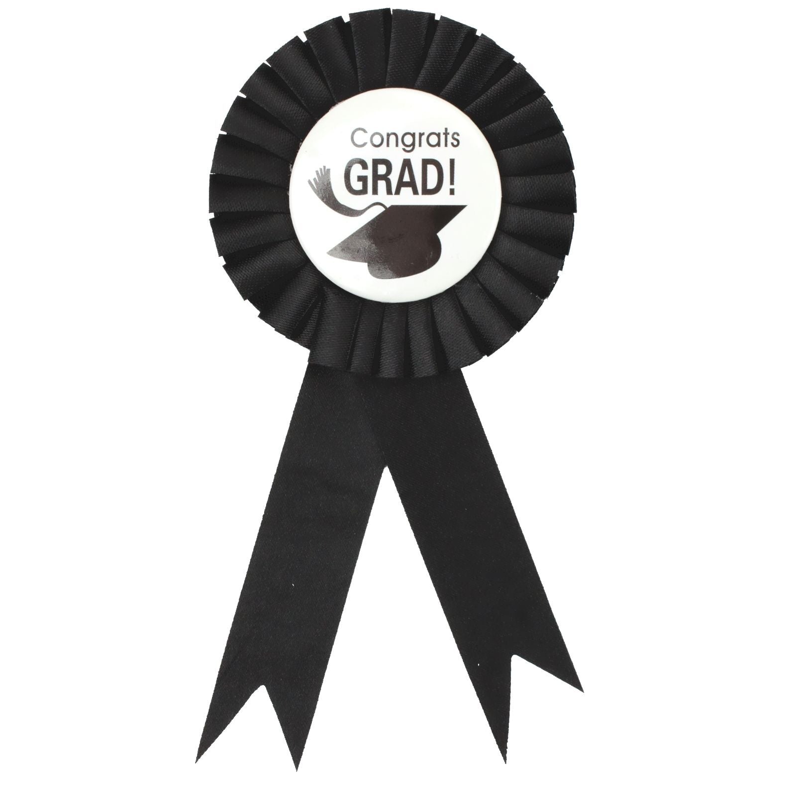 GRADUATION RIBBON BADGE Grad Award Uni Rosette Fancy Dress Party University 4