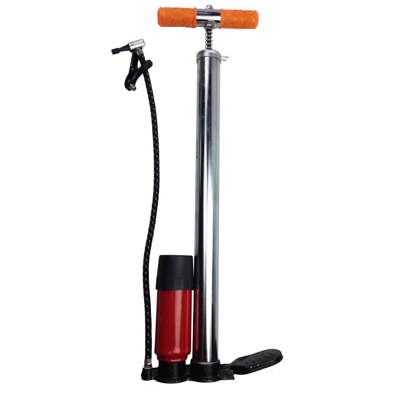 HAND TYRE PUMP With Booster & KPA Gauge Psi Bike Air Inflator Bicycle Tire 7