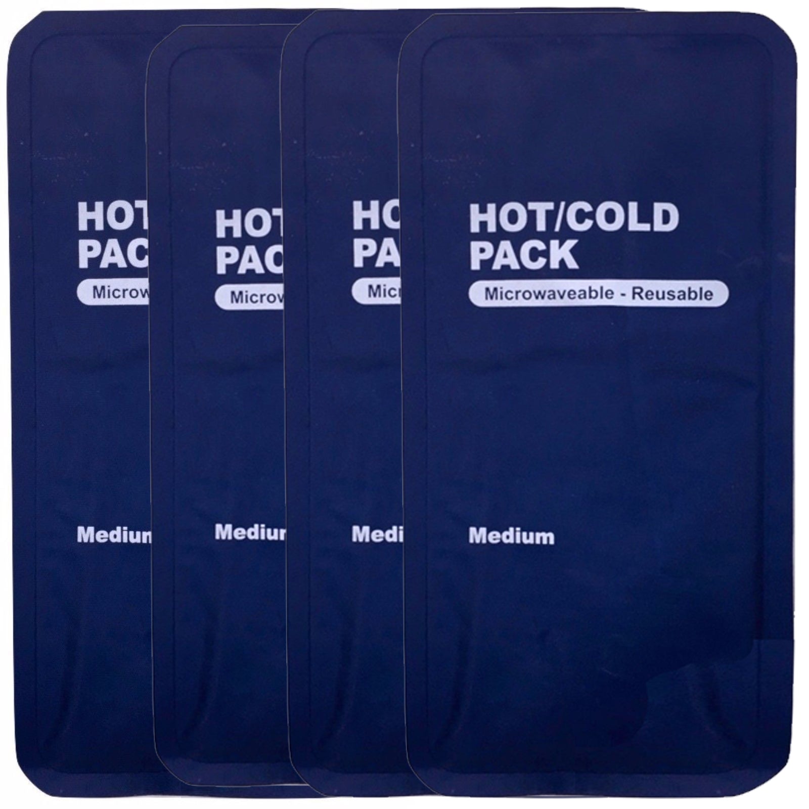 4x HOT COLD PACK First Aid Reusable Ice Heat Gel Packs Microwaveable Relief Bulk 5