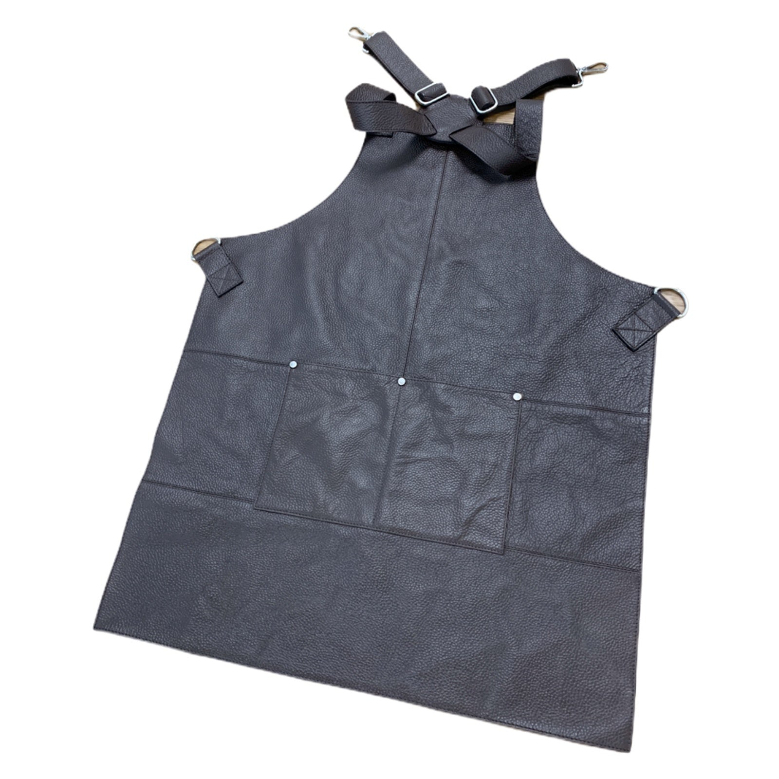 BUFFALO LEATHER APRON Cooking Chef Hairdresser Waterproof Durable Quality - Brown 4