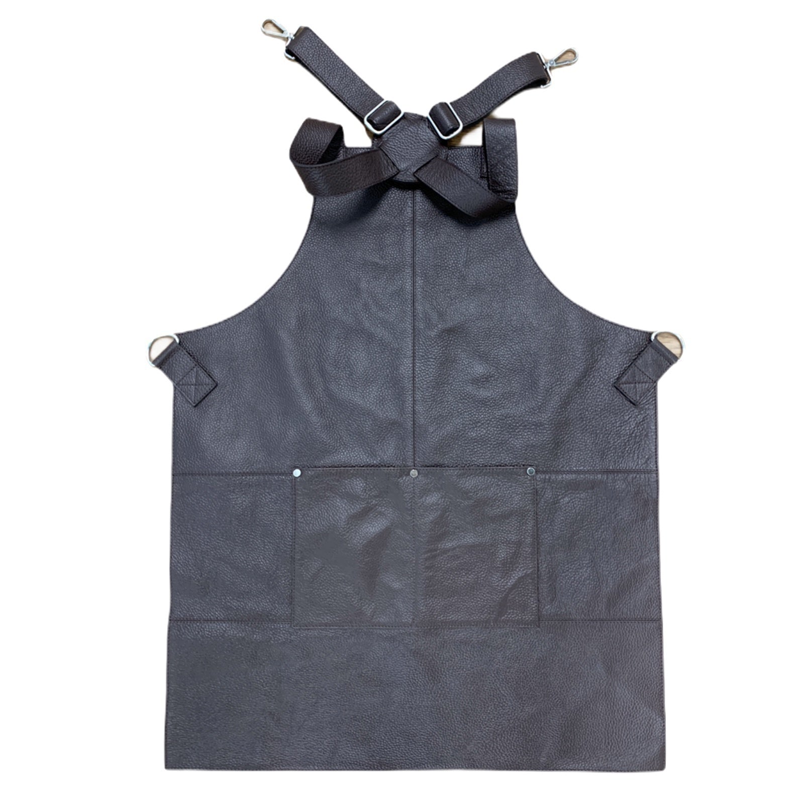 BUFFALO LEATHER APRON Cooking Chef Hairdresser Waterproof Durable Quality - Brown 6