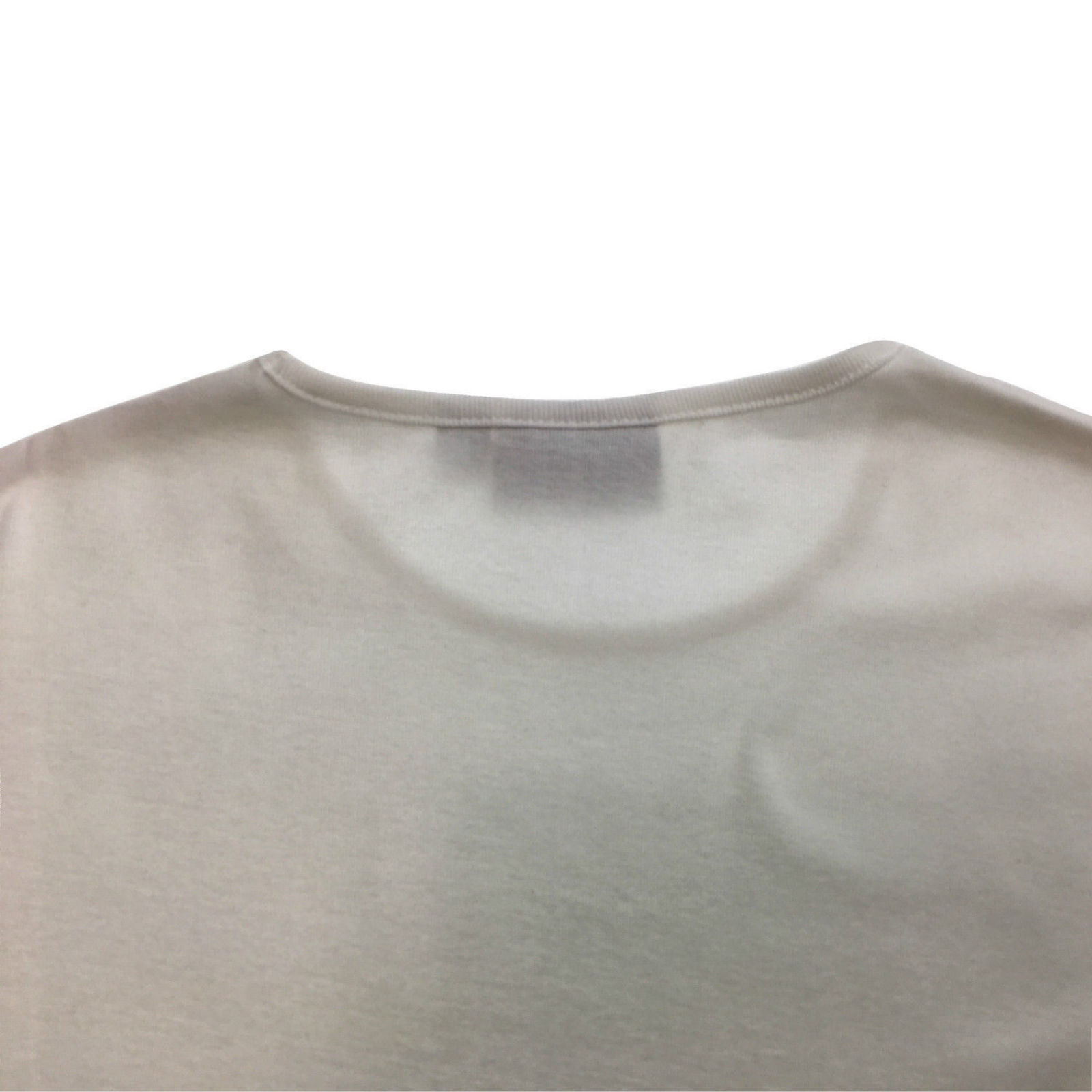 Mens 100% COTTON PLAIN LONG SLEEVE TOP Basic T Shirt Tee Slim Fitted Style - White - XL 5