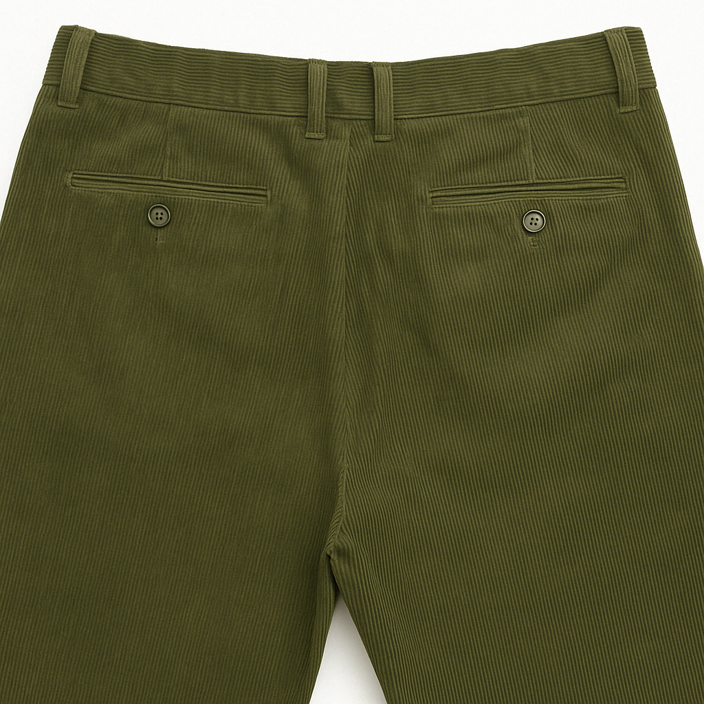 MENS CORDUROY PANTS Trousers Cords Casual STRETCH COTTON Size 32""-44"" Adjustable - Olive (89) - 97 (38"") 3