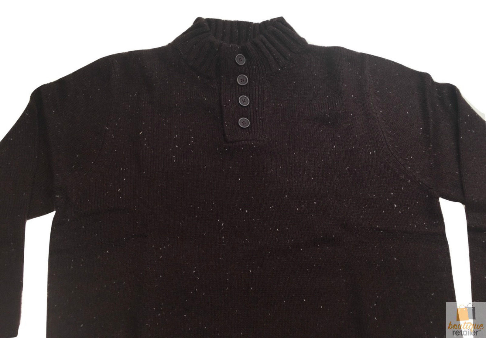 Mens Knit Jumper Pullover Sweater Knitted Casual Stretch Warm Winter  - Half Zip Maize 17 (KW14) - L 4