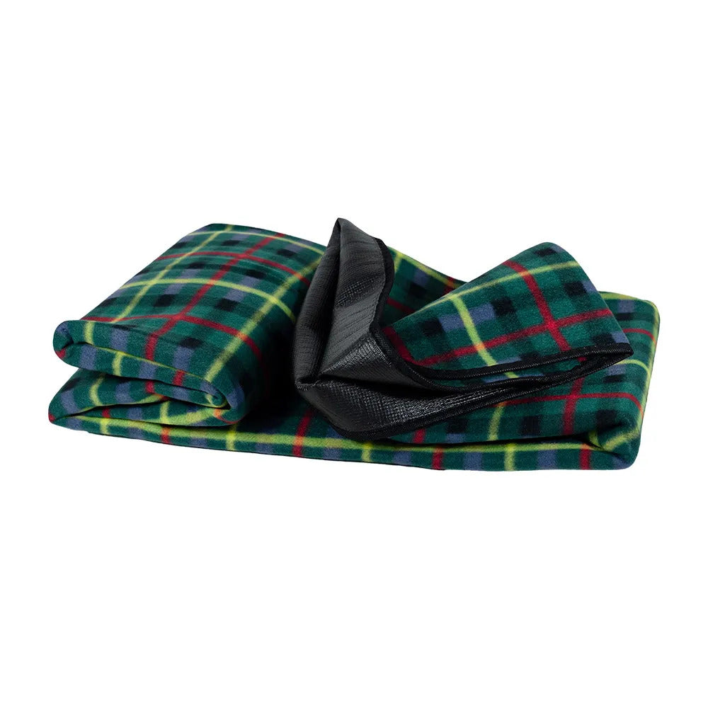 Picnic Rug Mat Blanket Outdoor Camping Waterproof Throw Travel Fleece Plaid - Assorted 4