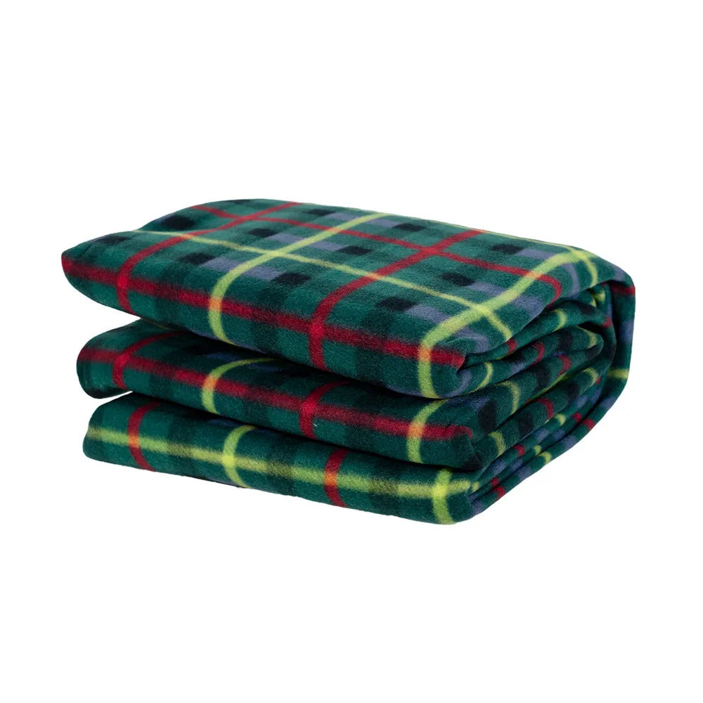 Picnic Rug Mat Blanket Outdoor Camping Waterproof Throw Travel Fleece Plaid - Assorted 5