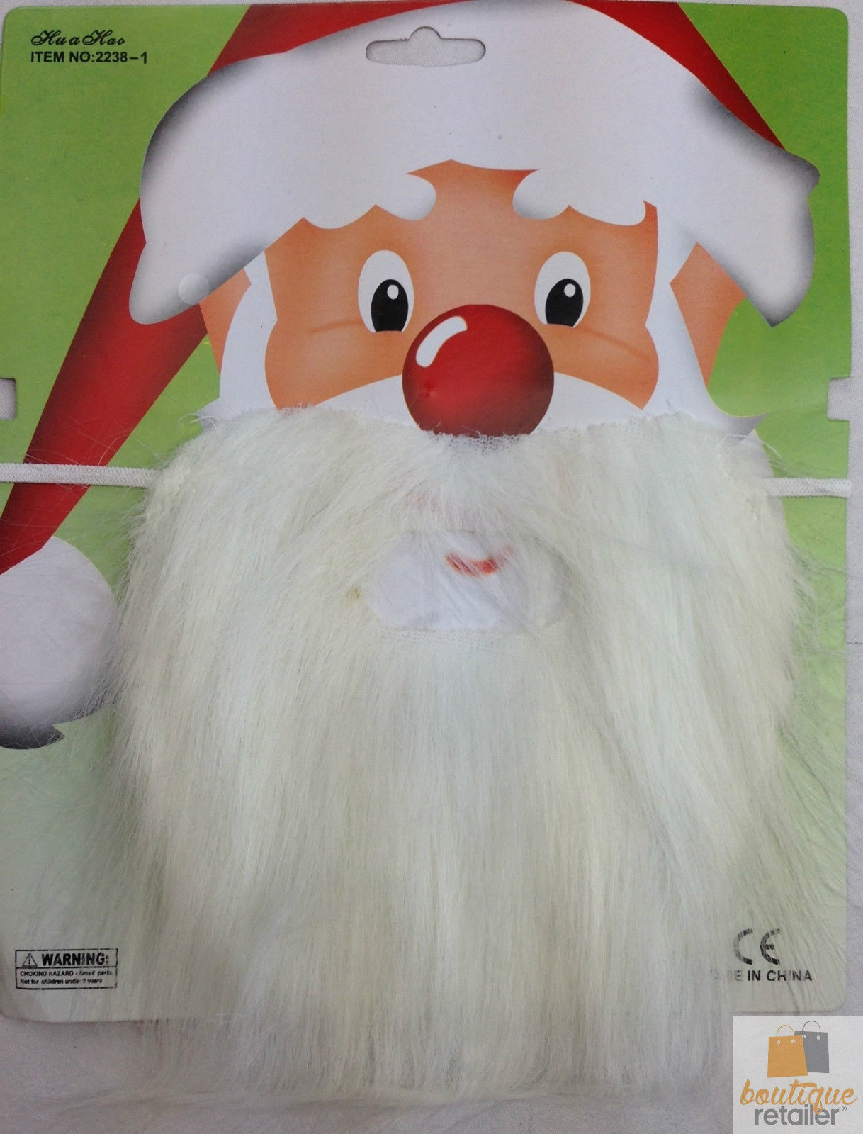 SANTA CLAUS BEARD Christmas Costume Fancy Dress Xmas Holiday One Size 3