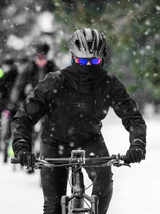Thermal Fleece Balaclava Face Mask Beanie Hat Ski Snowboard Motorbike - Black 6