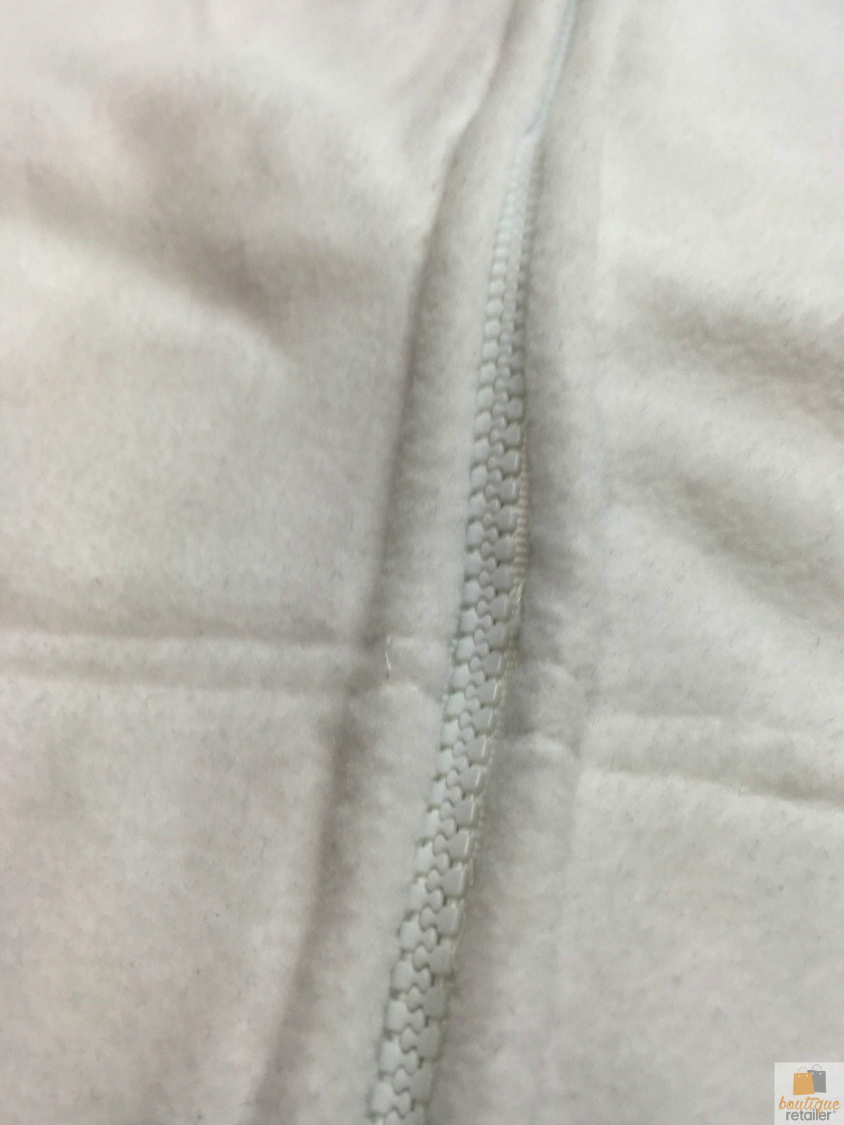 WHITE POLAR FLEECE VEST Thick Casual Wear Warm Winter Plain Fleecy Jacket - White - X-Small 7