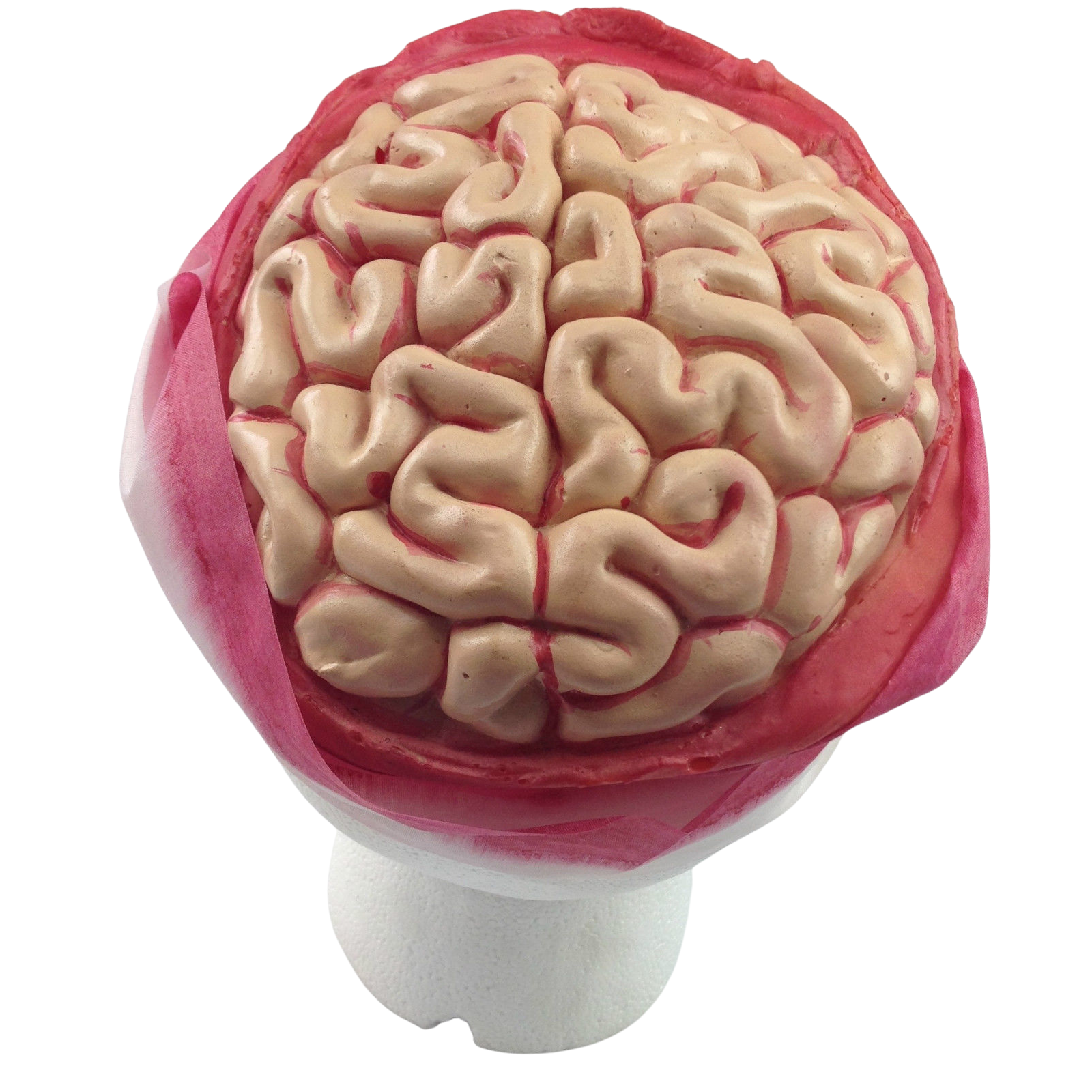 Zombie Brain Skull Cap Costume Halloween Bloody Headpiece Fancy Dress Bandage 3