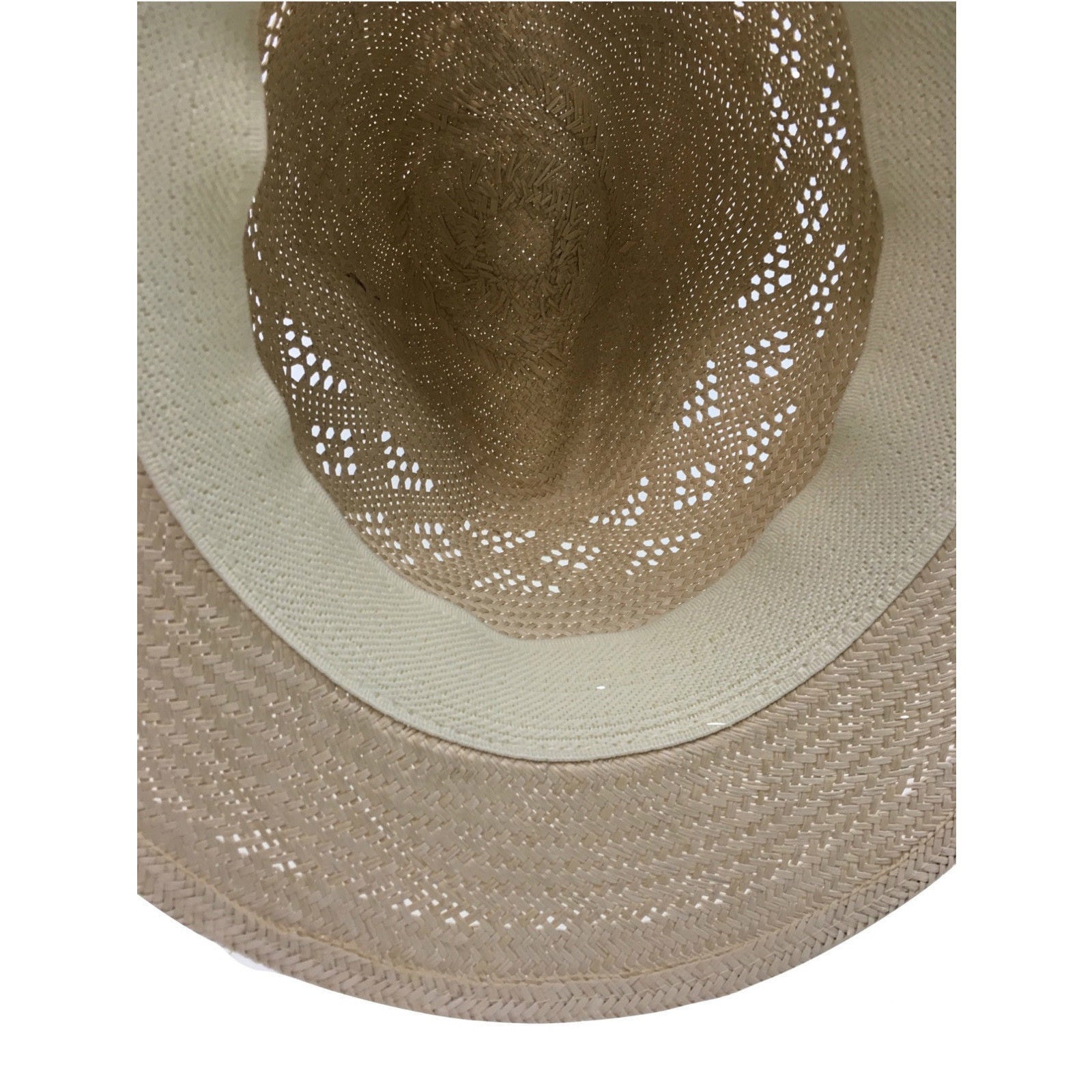 Natural STRAW PANAMA HAT FEDORA Summer Trilby Sun Summer Cap BR108 - 58cm 5