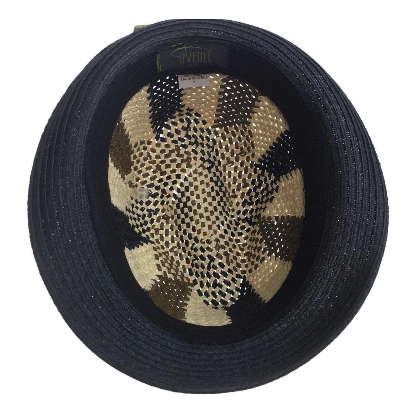 3 Tone Lattice Weave PAPER STRAW TRILBY HAT Fedora Trim Sun Summer Cap - M (57cm) 6