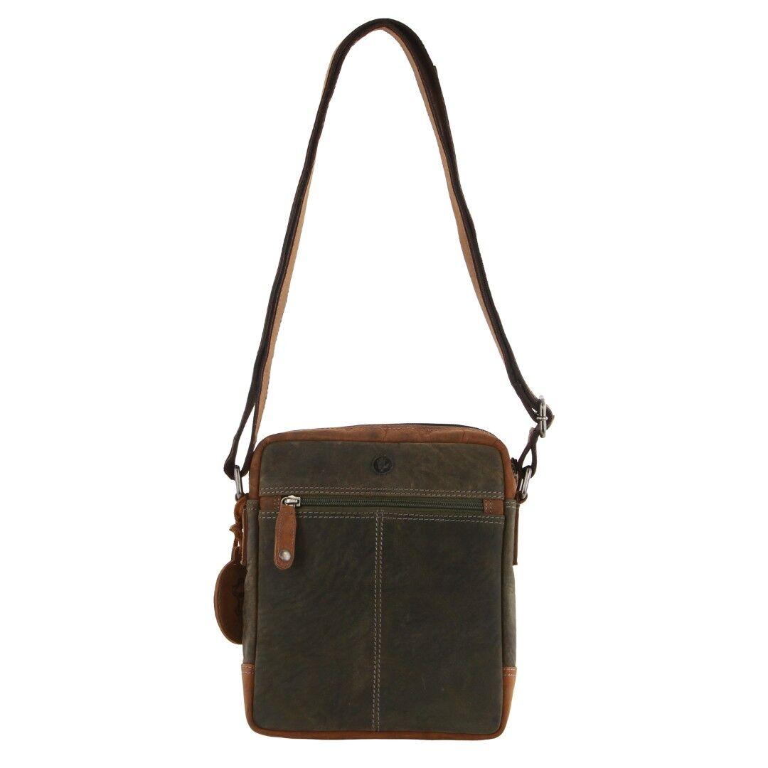 Billy The Kid Olive Leather Crossbody/Shoulder Bag 3