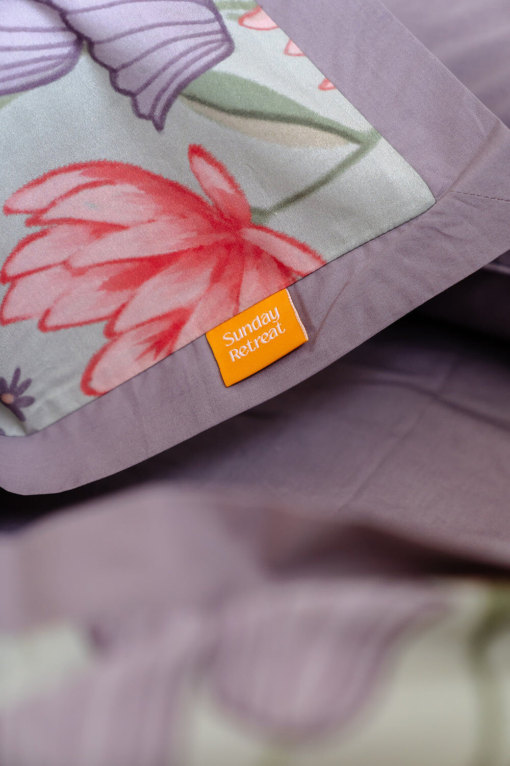 100% Cloud Cotton Duvet Quilt Cover Set w/ 2 Pillow Cases in Serena - Double 5