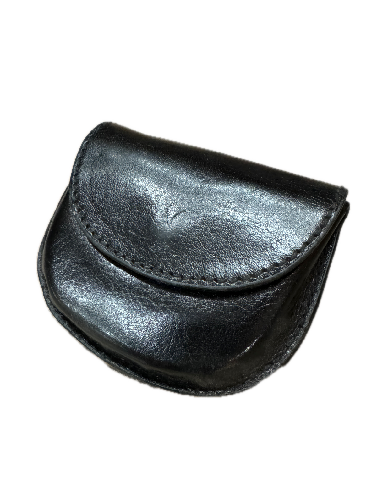 Milleni Genuine Leather Coin Purse Holder Wallet with Belt Loop - Black 4