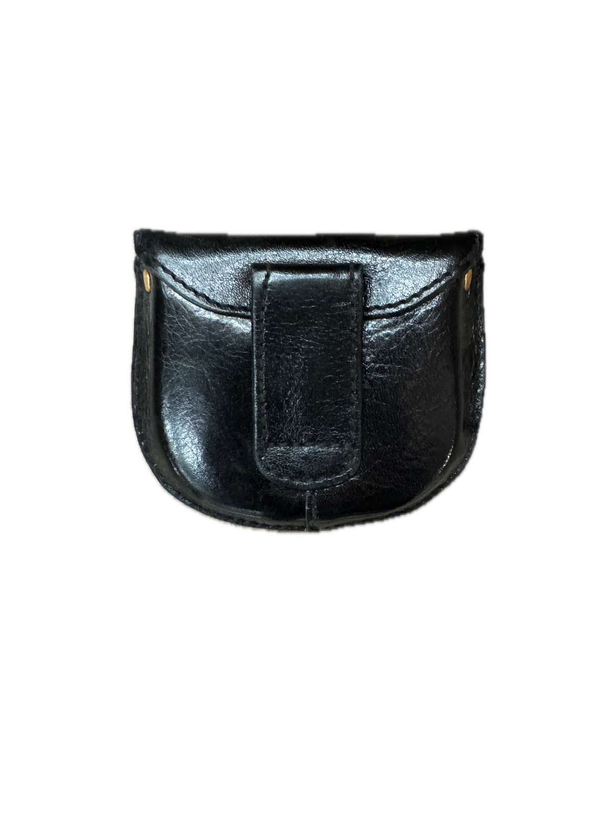 Milleni Genuine Leather Coin Purse Holder Wallet with Belt Loop - Black 6