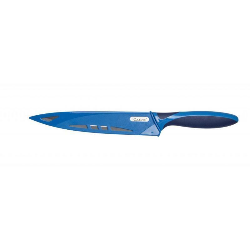 19.5cm Culinare Stainless Steel Carving Knife With Blue Blade Cover 3