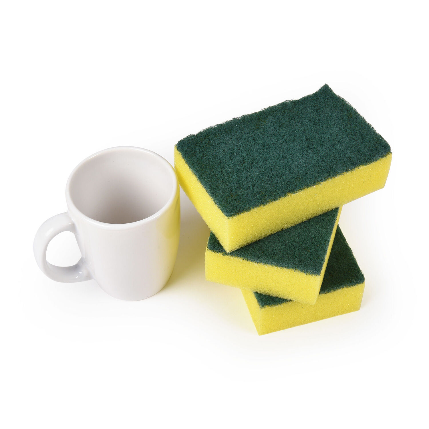 36x Scourer Sponges Strong Commercial Grade Regular Duty 15x10x3cm Bulk 6